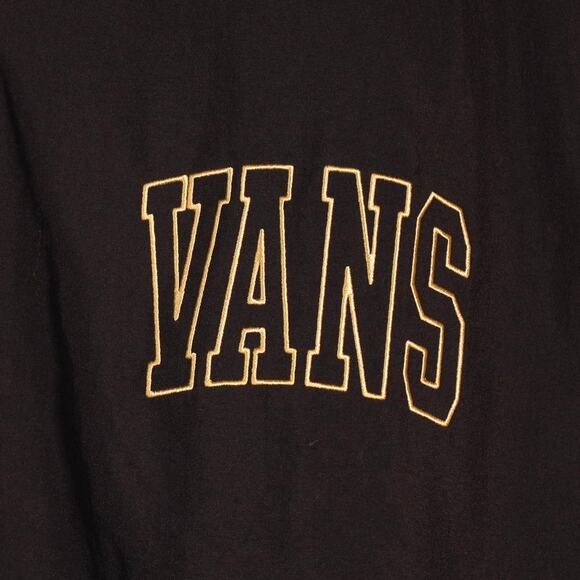 Vans Men’s Nylon Varsity Bomber Jacket – Black & Antelope Tan – Size Large – NWT - Picture 9 of 9